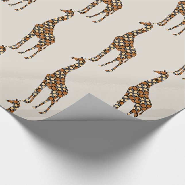Giraffe Geschenkpapier (Ecke)