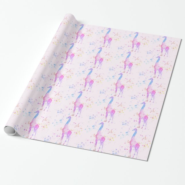 Giraffe Geschenkpapier (Ungerollt)