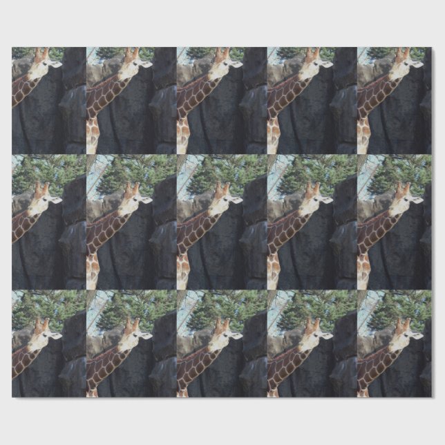 Giraffe Geschenkpapier (Flach)