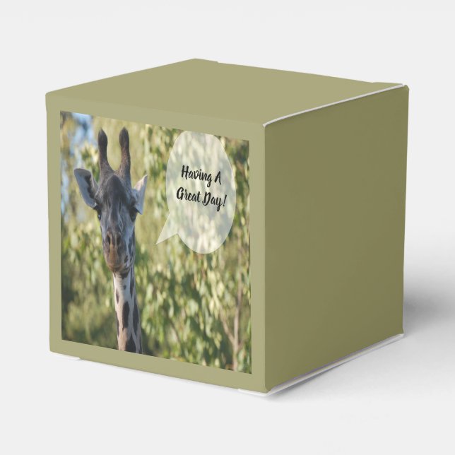 Giraffe Geschenkschachtel (Rückseite)