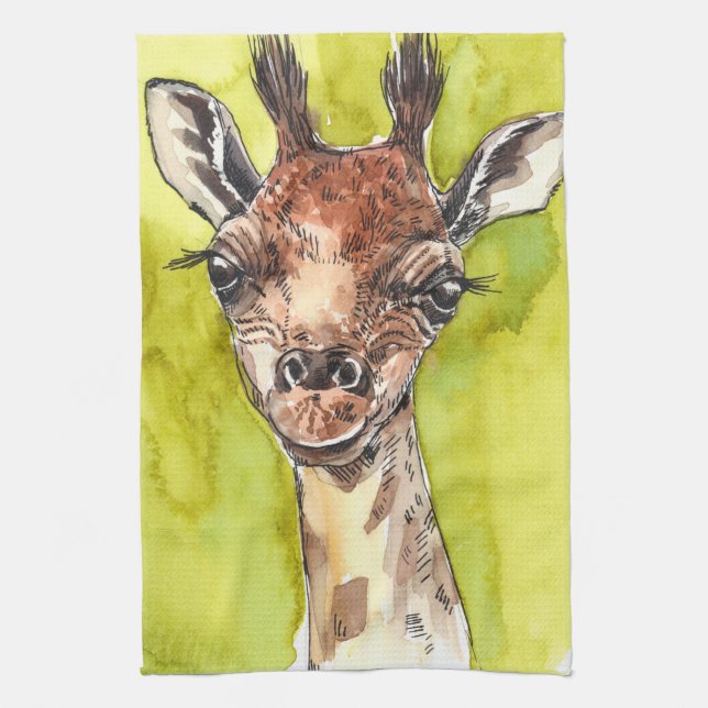 Giraffe Geschirrtuch (Vertikal)