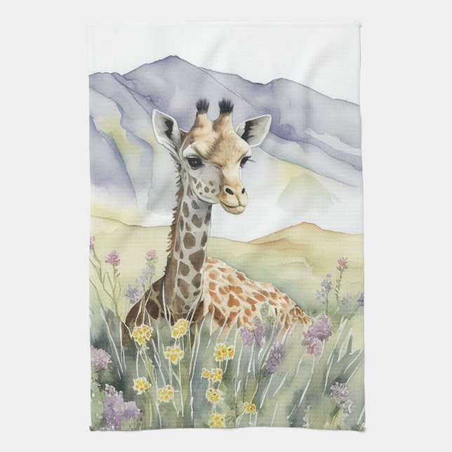 Giraffe Geschirrtuch (Vertikal)