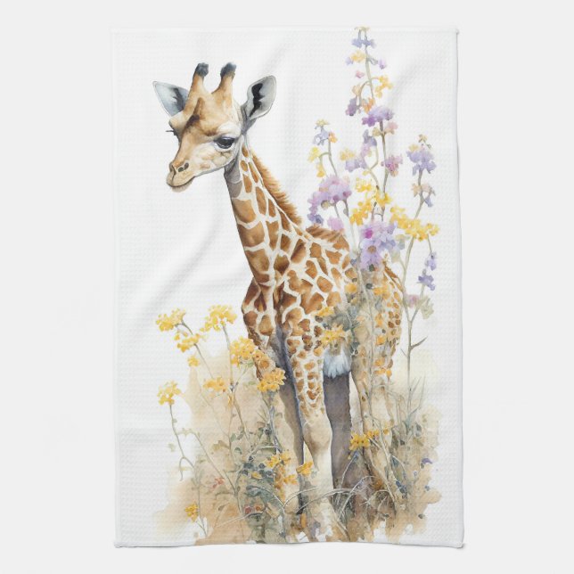 Giraffe Geschirrtuch (Vertikal)