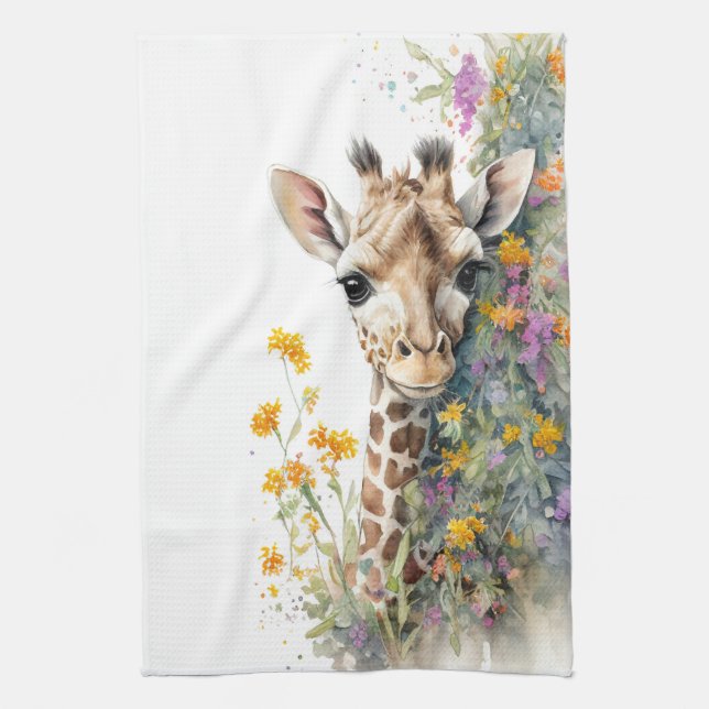 Giraffe Geschirrtuch (Vertikal)