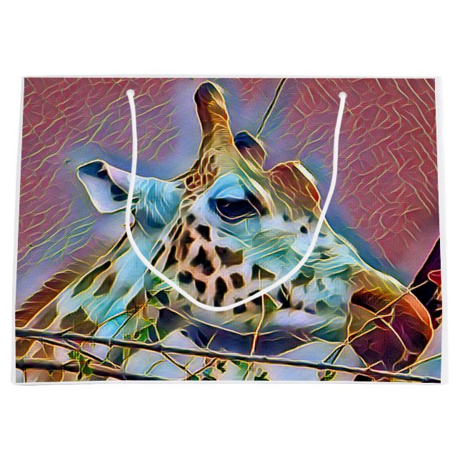 GIRAFFE GIFT BAG GROßE GESCHENKTÜTE (Vorderseite)