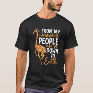 Giraffe Giraff Zoo Coole Giraffe T-Shirt