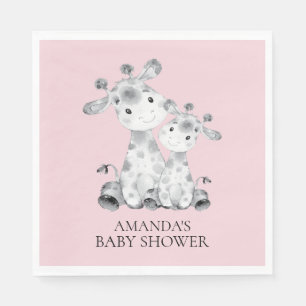 Giraffe Girls Babydusche Papier Napkins Serviette