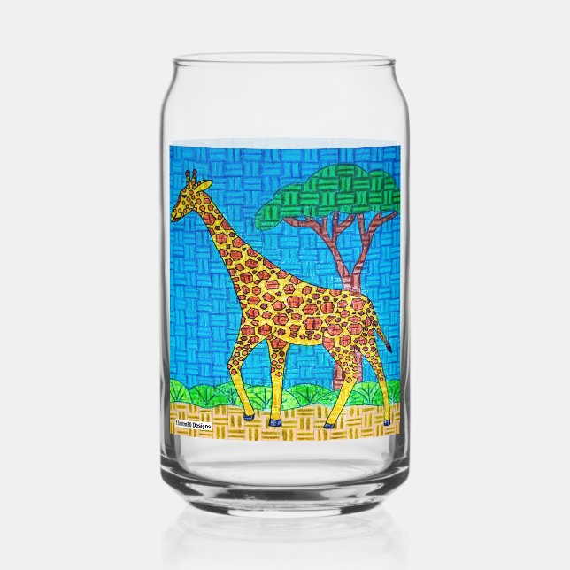 Giraffe - Glas Dose (Vorderseite)