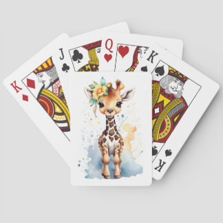 "Giraffe Glee Playing Cards - Wo Playfulness Me Spielkarten