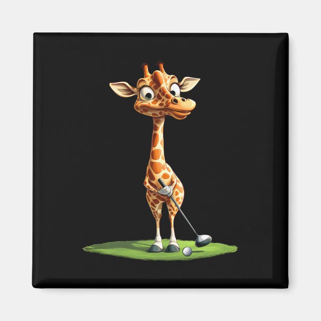Giraffe Golf Magnet (Vorne)