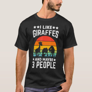 Giraffe Graphic Giraffe Zoo Animal T-Shirt