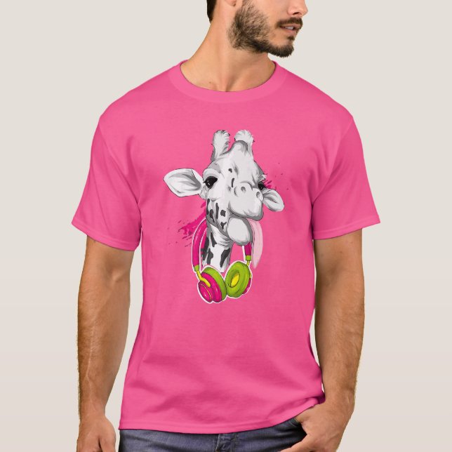 Giraffe Graphic Niedlich Giraffe Cooles Tier T-Shirt (Vorderseite)
