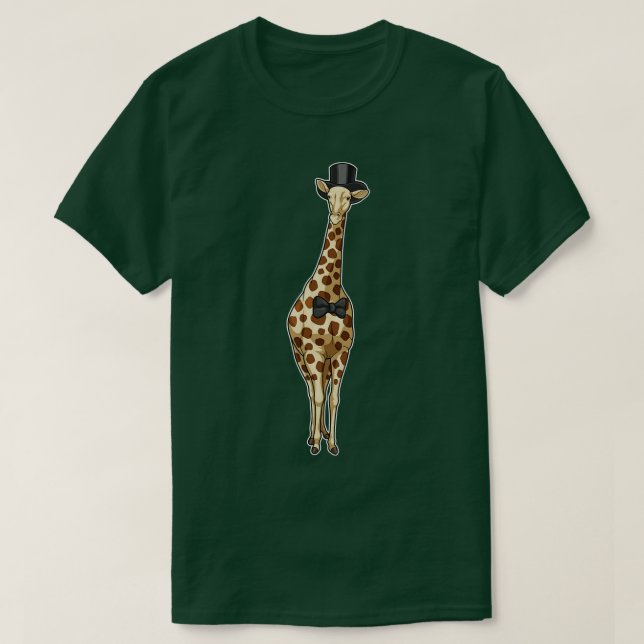 Giraffe Groom Ribbon Wedding T-Shirt (Design vorne)