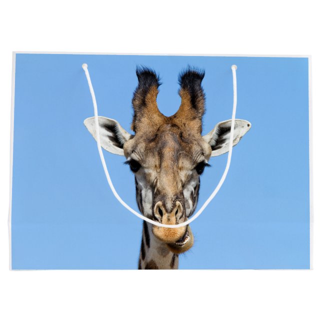 Giraffe Große Geschenktüte (Rückseite)