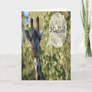 Giraffe Grußkarte Karte