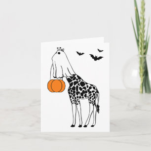 Giraffe Halloween Funny Halloween Outfit Kostüme Karte