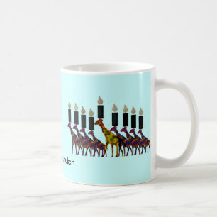 Giraffe Hannukah Menorah Kaffeetasse