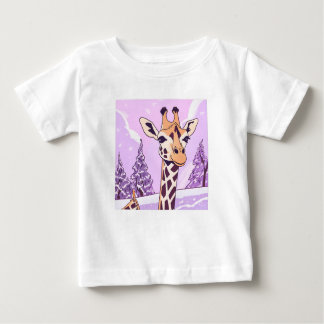 Giraffe Head Baby T-shirt