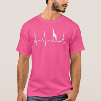 Giraffe Heartbeat Funny for Giraffe Lovers T-Shirt