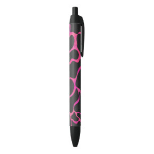 Giraffe Heiß rosa und Schwarz Kugelschreiber