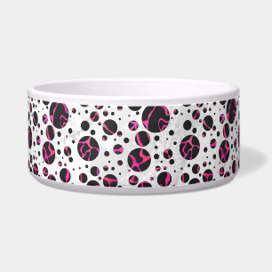 Giraffe Heiß rosa und Schwarz Napf