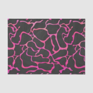 Giraffe Heiß rosa und Schwarz Seidenpapier