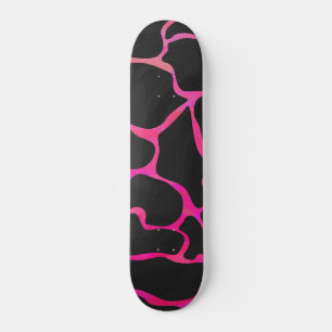 Giraffe Heiß rosa und Schwarz Skateboard