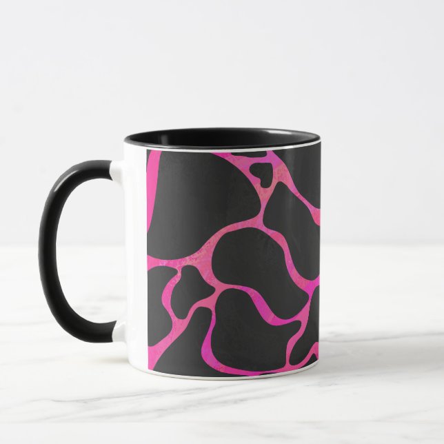 Giraffe Heiß rosa und Schwarz Tasse (Links)