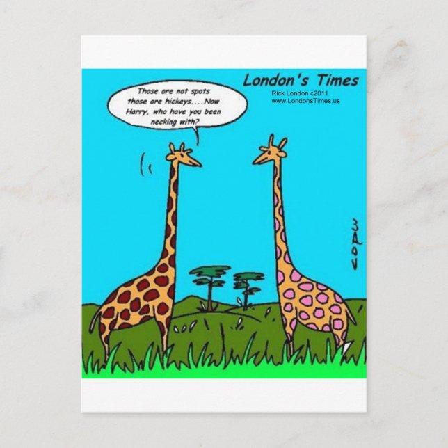 Giraffe Hickeys Funny Gifts T-Shirts Tasse & Karte (Vorderseite)
