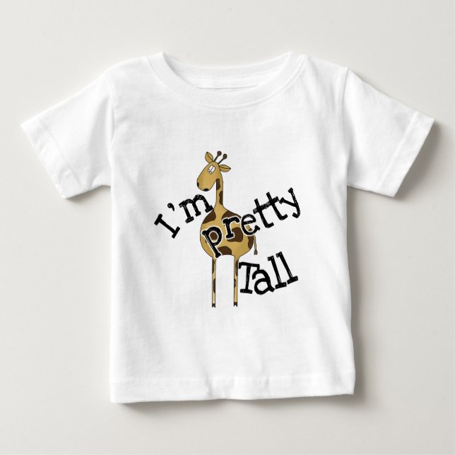 Giraffe Ich bin Hübsch große T - Shirt und Geschen (Vorderseite)