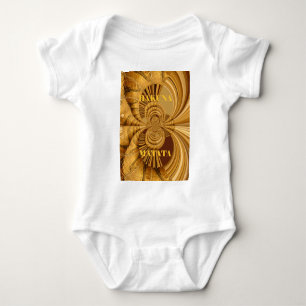 Giraffe im goldenen Stil Kunstposter Baby Strampler