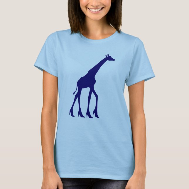 Giraffe im hohen Heels T-Shirt (Vorderseite)