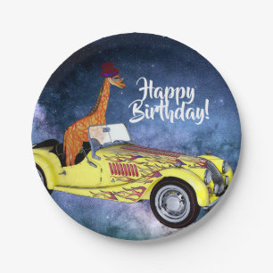 Giraffe im Raum-Party-Papier-Teller Pappteller