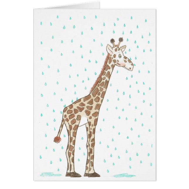 Giraffe im Regen (Vorne)