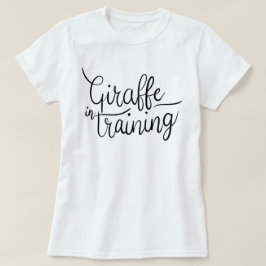 Giraffe im T - Shirt Training