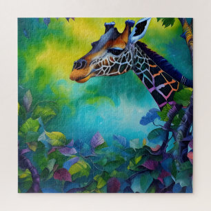 Giraffe in den Bäumen Puzzle