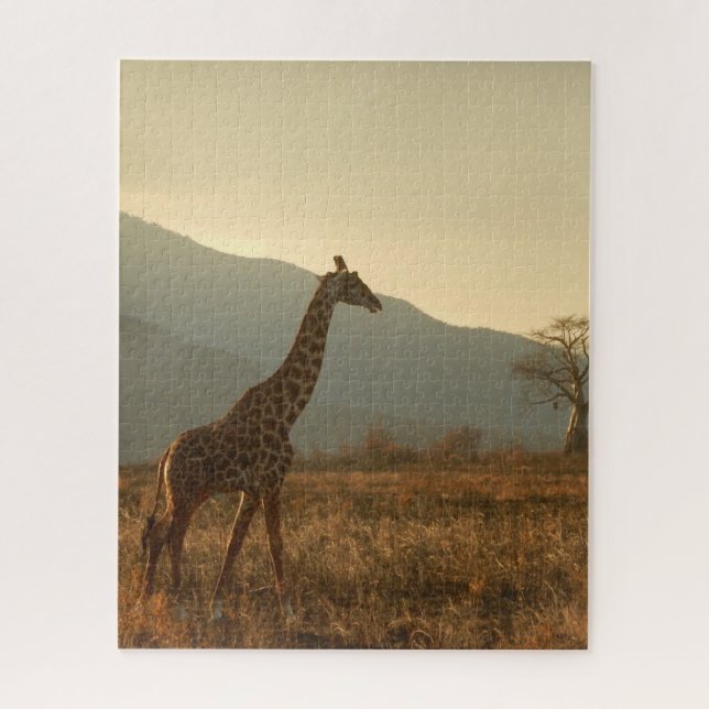 Giraffe in der Savannah Puzzle (Vertikal)