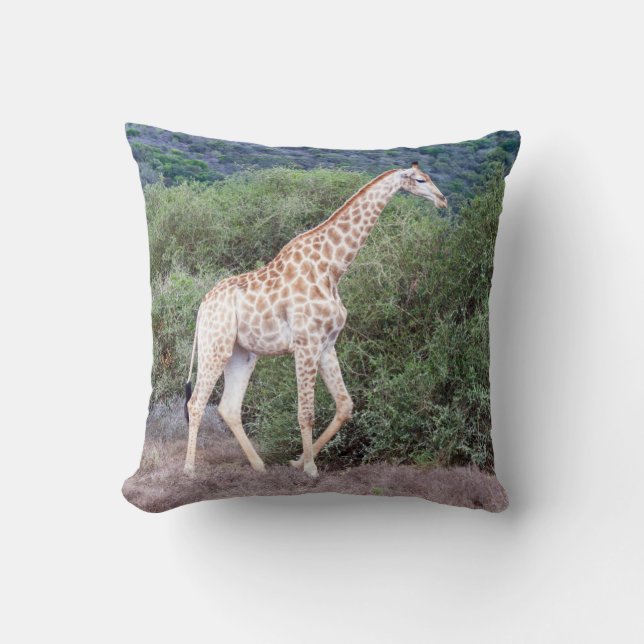 Giraffe in der Wildnis Kissen (Vorderseite)