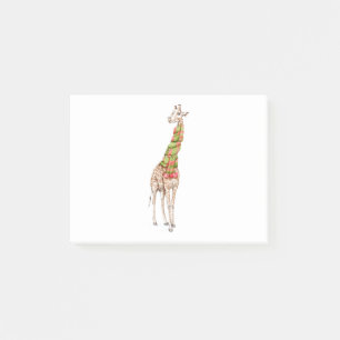 Giraffe in einem Scarf Post-it Klebezettel