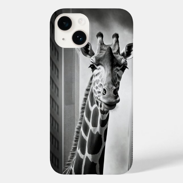 Giraffe in einem Stadtbild Case-Mate iPhone Hülle (Rückseite)