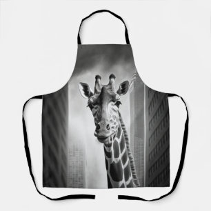 Giraffe in einem Stadtbild Schürze