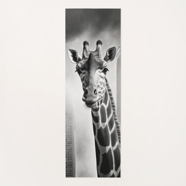 Giraffe in einem Stadtbild Yogamatte (Vorderseite)