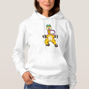 Giraffe in Fitness mit Swing Ring Hoodie
