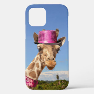Giraffe in funkelnd-rosa Hut Case-Mate iPhone Hülle