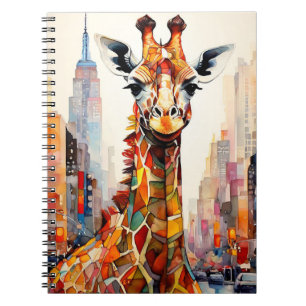 Giraffe in New York Notizbuch Journal Notizblock