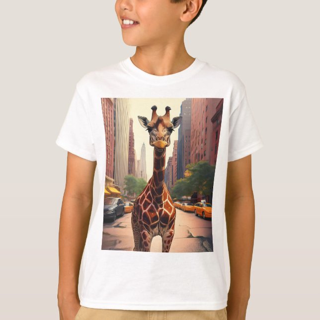 Giraffe in NYC T-Shirt (Vorderseite)