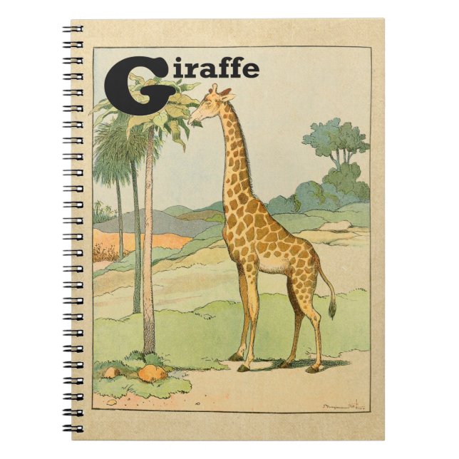 Giraffe in the Desert Notizblock (Vorderseite)