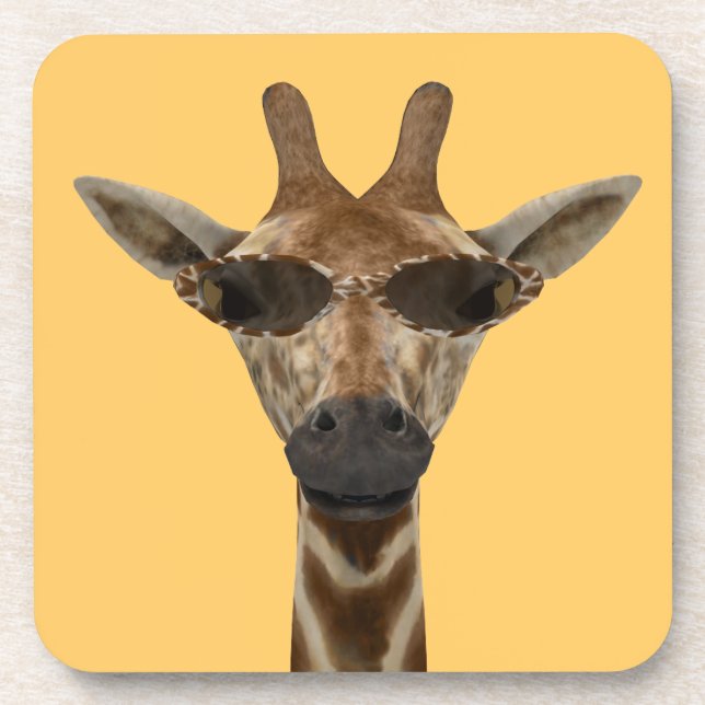 Giraffe Incognito Getränkeuntersetzer (Vorderseite)