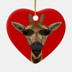 Giraffe inkognito keramikornament