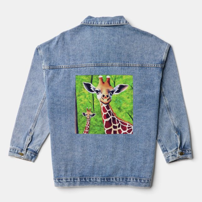 Giraffe Jeansjacke (Rückseite)
